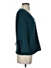 H&M 100% Polyester Teal 3/4 Sleeve Blouse Size 4 - photo 4