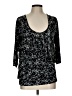 AGB Black 3/4 Sleeve Top Size L - photo 1