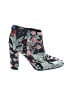 Sam Edelman Floral Blue Ankle Boots Size 7 1/2 - photo 1