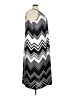 Catherines Chevron-herringbone Silver Casual Dress Size 3X - photo 4