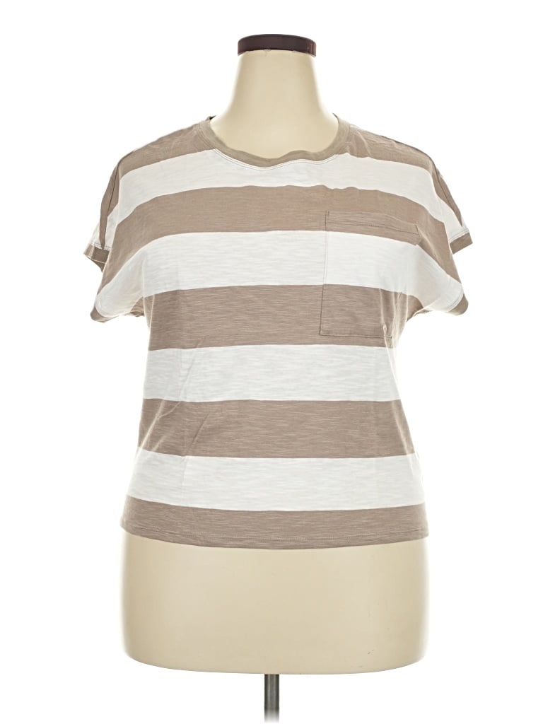 Pre-owned George Short Sleeve T-shirt In Brown