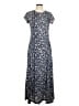 Unbranded Print Blue Casual Dress Size M - photo 1