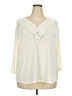 Southern Lady Ivory 3/4 Sleeve Blouse Size 2X - photo 1