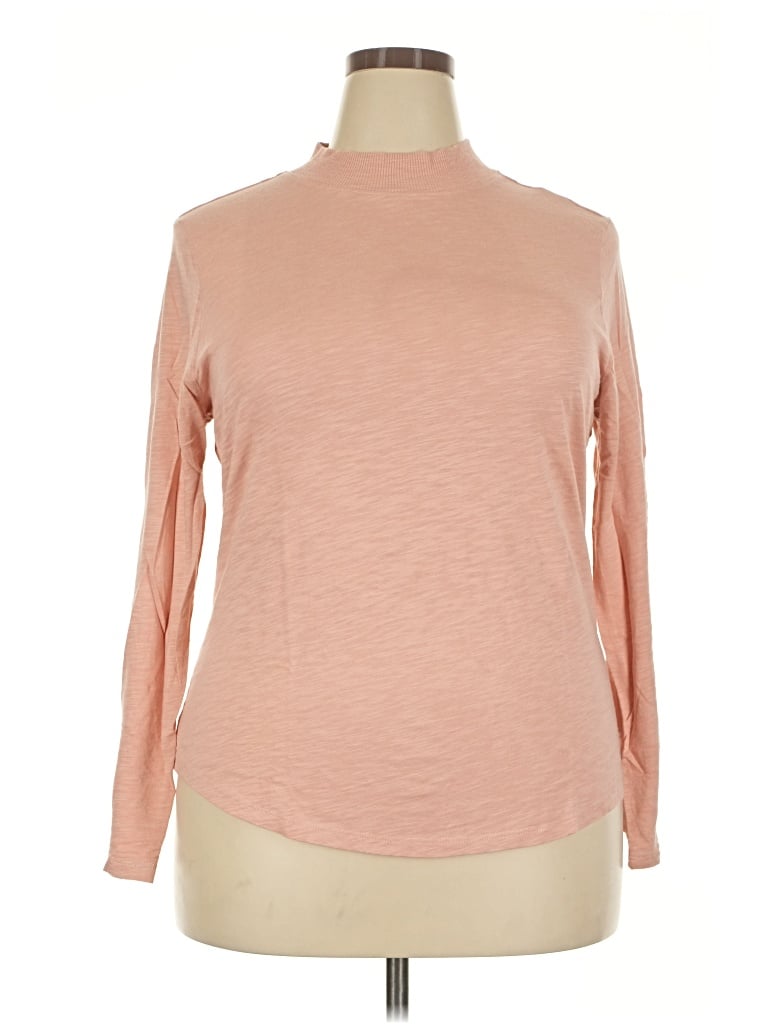 Pre-owned Universal Standard Long Sleeve Turtleneck In Pink