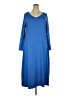 Unbranded Solid Blue Casual Dress Size XXXL - photo 1