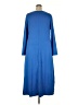 Unbranded Solid Blue Casual Dress Size XXXL - photo 2
