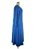 Unbranded Solid Blue Casual Dress Size XXXL - photo 4