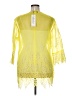 Donna Vinci 100% Polyester Yellow Kimono Size 16 - photo 2