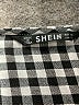 Shein Checkered-gingham Black Short Sleeve T-Shirt Size M - photo 7