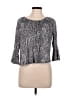 MICHAEL Michael Kors Gray 3/4 Sleeve Top Size M - photo 1