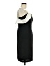 Calvin Klein 100% Polyester Color Block Black Cocktail Dress Size 6 - photo 4