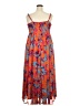 Torrid Tropical Orange Cocktail Dress Size 2X Plus (2) - photo 2