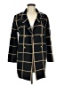 Anne Klein 100% Acrylic Plaid Black Coat Size M - photo 1