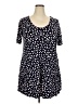 Evans Polka Dots Blue Short Sleeve T-Shirt Size 18 - photo 1