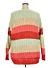 Torrid Color Block Orange Pullover Sweater Size 3X Plus (3) - photo 2