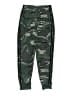 Adidas 100% Polyester Camo Green Track Pants Size 10 - 12 - photo 1