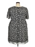 Torrid 100% Polyester Print Gray Casual Dress Size 3X Plus (3) - photo 1