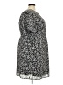 Torrid 100% Polyester Print Gray Casual Dress Size 3X Plus (3) - photo 4