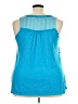 George Blue Sleeveless Blouse Size 3X - photo 2