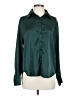 Shein 100% Polyester Green Teal Long Sleeve Blouse Size 4 - photo 1