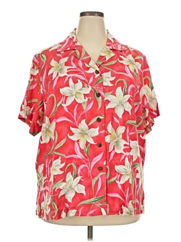 Caribbean Joe Short Sleeve Blouse (view 1)