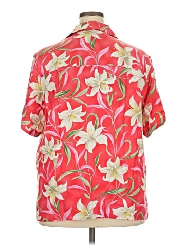 Caribbean Joe Short Sleeve Blouse (view 2)