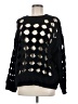 Hyfve Hearts Black Pullover Sweater Size M - photo 1