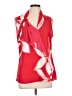 T Tahari 100% Polyester Red Sleeveless Blouse Size L - photo 1