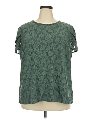 Liz Claiborne Short Sleeve Blouse (view 1)
