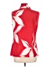 T Tahari 100% Polyester Red Sleeveless Blouse Size L - photo 2