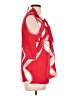 T Tahari 100% Polyester Red Sleeveless Blouse Size L - photo 4