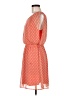 Myan 100% Polyester Hearts Orange Casual Dress Size M - photo 5