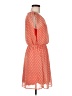 Myan 100% Polyester Hearts Orange Casual Dress Size M - photo 4