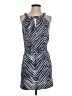 BCBGMAXAZRIA Chevron-herringbone Blue Casual Dress Size XS - photo 1