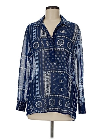 Adrienne Vittadini Long Sleeve Blouse (view 1)