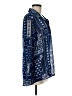 Adrienne Vittadini 100% Polyester Paisley Blue Long Sleeve Blouse Size M - photo 4