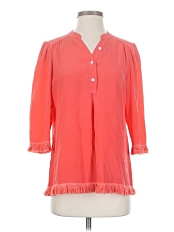 Annie Griffin 3/4 Sleeve Silk Top (view 1)