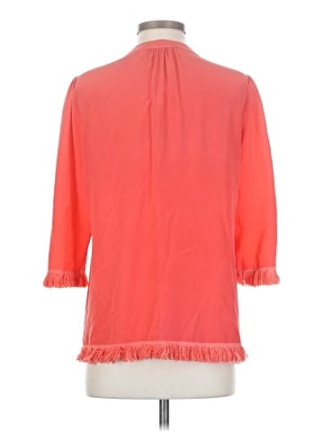 Annie Griffin 3/4 Sleeve Silk Top (view 2)