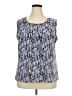 NIPON BOUTIQUE Blue Sleeveless Blouse Size 2X - photo 1