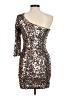 As U Wish Animal Print Silver Cocktail Dress Size M - photo 2