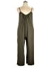 Ekouaer Solid Green Jumpsuit Size XXL - photo 1
