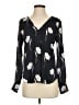 Ann Taylor 100% Polyester Black Long Sleeve Blouse Size XS - photo 1