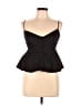 Zara 100% Polyester Black Sleeveless Blouse Size L - photo 1