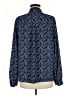 Gap 100% Polyester Paisley Blue Long Sleeve Blouse Size M - photo 2