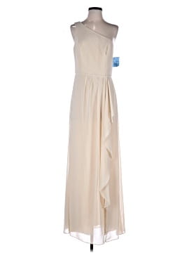 champagne lace dress Champagne A-Line Wedding Gown w/ Lace Bodice & Plunging Neckline