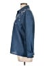 Shein Stars Blue Long Sleeve Blouse Size L - photo 5