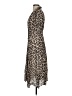 Mango 100% Viscose Animal Print Brown Casual Dress Size 4 - photo 5