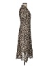 Mango 100% Viscose Animal Print Brown Casual Dress Size 4 - photo 4