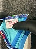 Profile Blush Paisley Blue Swimsuit Top Size L - photo 3