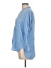 Zara Blue 3/4 Sleeve Button-Down Shirt Size L - photo 5